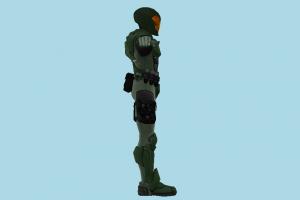 Metroid Soldier robot, mech, fighter, character